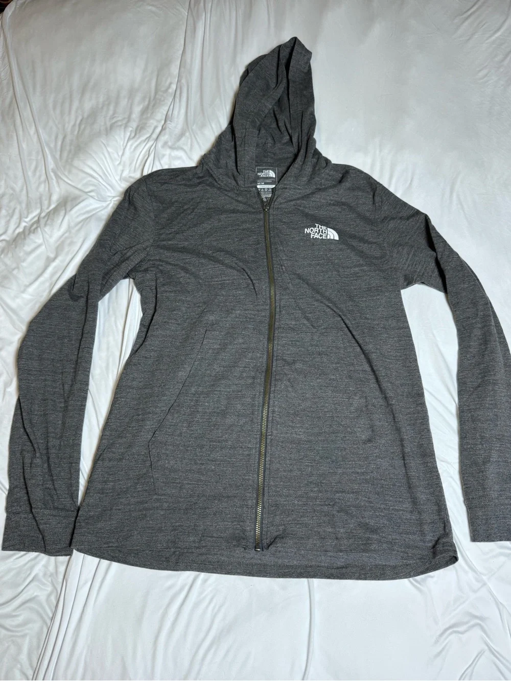 The North Face Women's Charcoal Zip-Up Hooded Utility Jacket